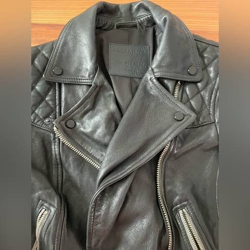 All saints leather jacket