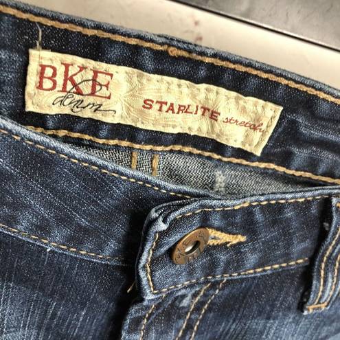 Buckle BKE Womens Jeans Sz 27x35.5 Blue Bootcut Starlite Stretch Dark Wash Actual 30x29