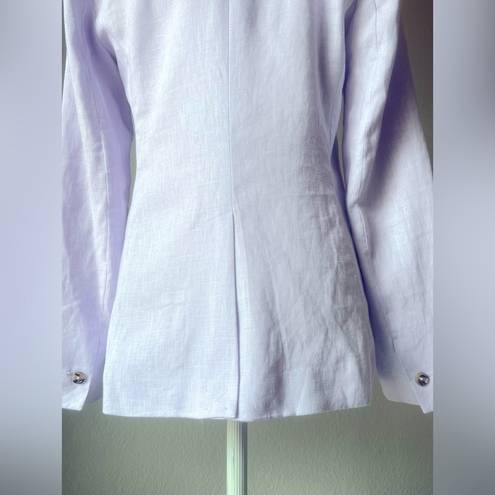 Mango ✨NEW✨  Blazer suit 100% linen Light Pastel Lilac Size 2