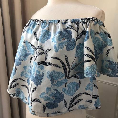 Keepsake  the Label Foundations Blue Floral Crop Swing Top S