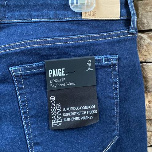 Paige  denim Brigitte Boyfriend Skinny 31 NWT stretch jeans Gibson distressed