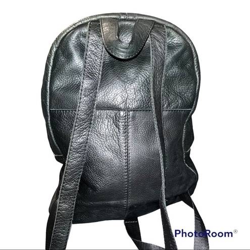Krass&co American Leather  Black Backpack
