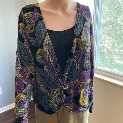 Briggs New York Women's  Petite Large Multi-color Top, Excellent