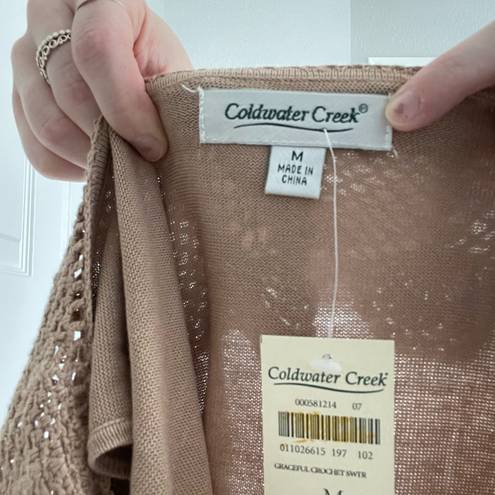 Coldwater Creek  NWT Crochet Neckline Tank Top