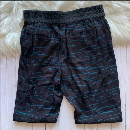 Rebecca Taylor  Blue Stripe Tiger Pants Joggers Pull On