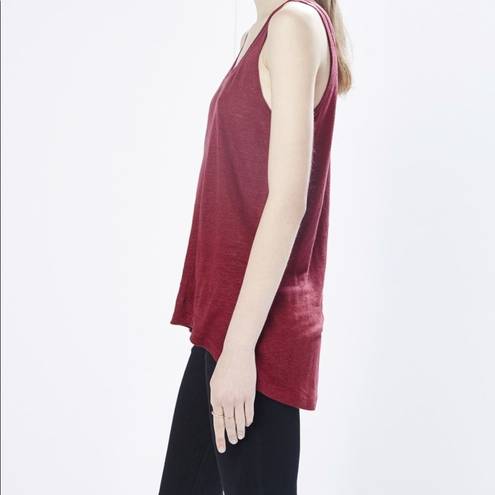 Rebecca Minkoff  red linen Gia tank S