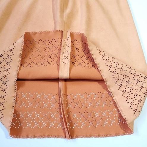 Cynthia Steffe Orange Flower Skirt Soft  Cutout Farm Countrycore Cottagecore