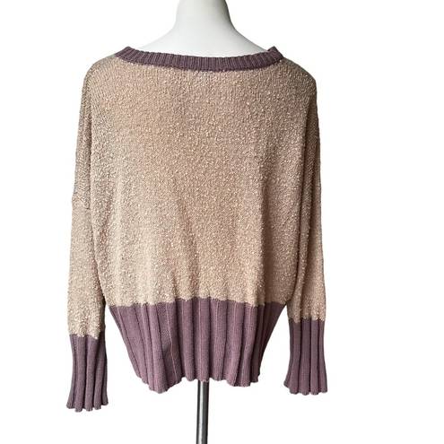 Umgee  Oversized Drop Sleeve Textured Knit Sweater