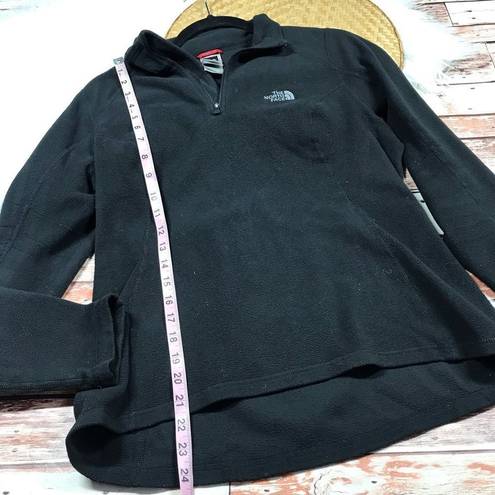 The North Face  black fleece quarter zip pullover