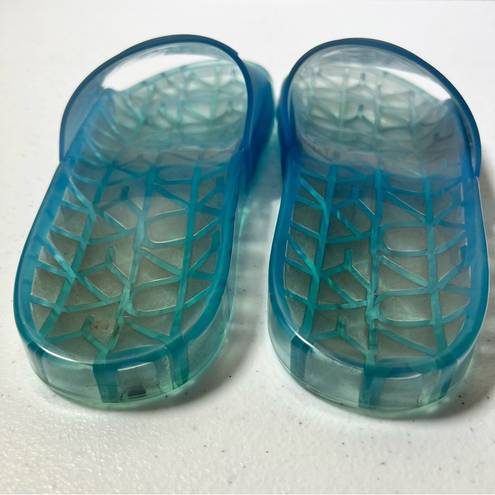 DKNY  Light Blue Rubber Slides