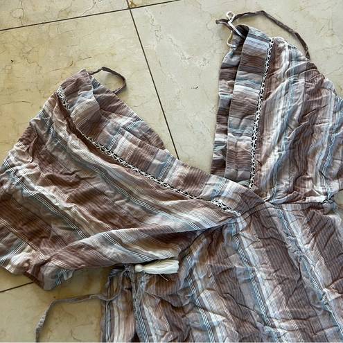 l*space L* Striped Loose Fitting Coverup Blouse/Dress Sz XS