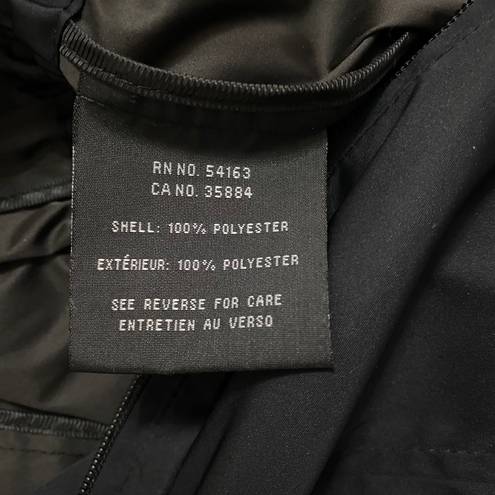 Cole Haan Black Packable Rain Coat