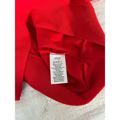 Everlane  | The Oversized Polo Top | Goji Berry Red | Sz S | NWT