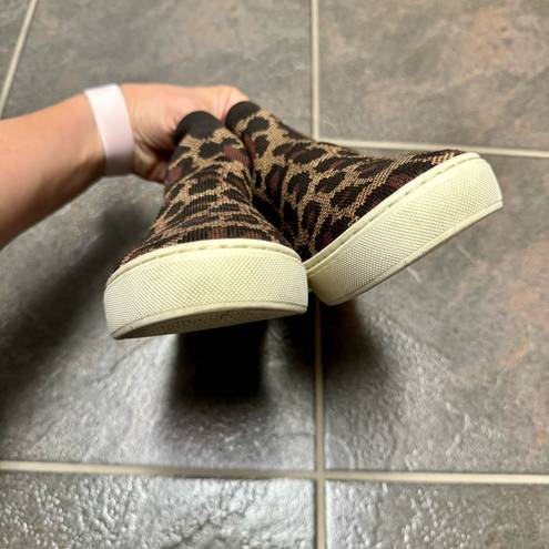 Rothy's Rothy’s The Chelsea Wildcat Cheetah Leopard Shoes Slip On Sneakers Brown 8