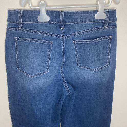 Royalty For Me  Jeans raw hem side slit cropped wide leg jeans size 8