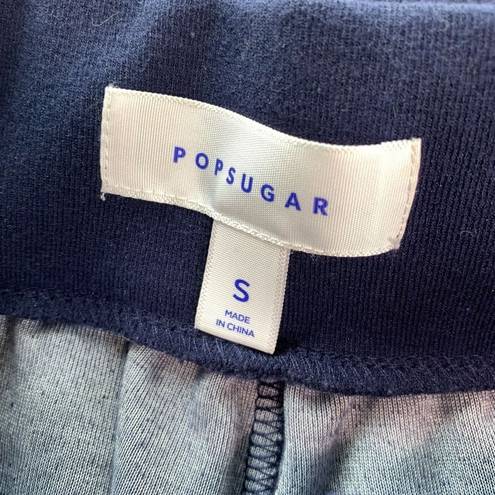 Popsugar  Navy Blue Velour Jogger Pany Size Small