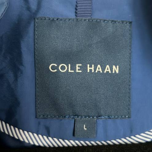 Cole Haan  Blue Raincoat Jacket Size L