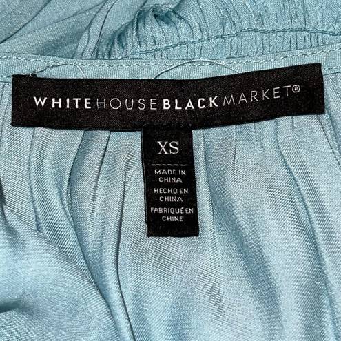 White House | Black Market  Teal Blue Sleeveless Pleated Midi Dress Women Size XS