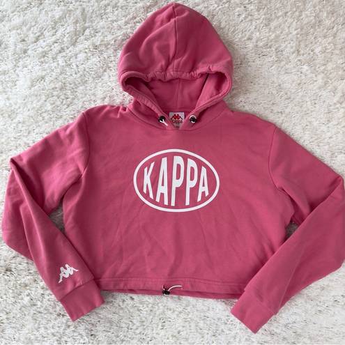 Kappa  Pop Elanta Cropped‎ Hoodie in Magenta Sz Small