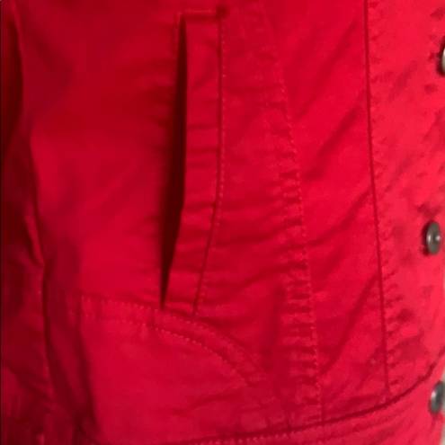 Dress Barn  jacket button down red