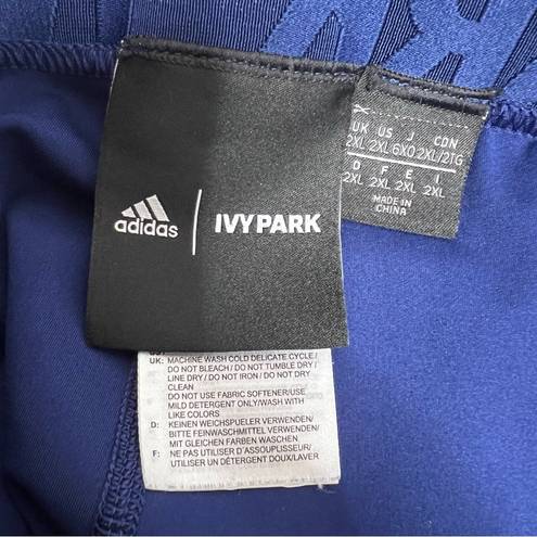 Ivy Park Adidas x  3 stripe legging blue with black stripe Sz 2X