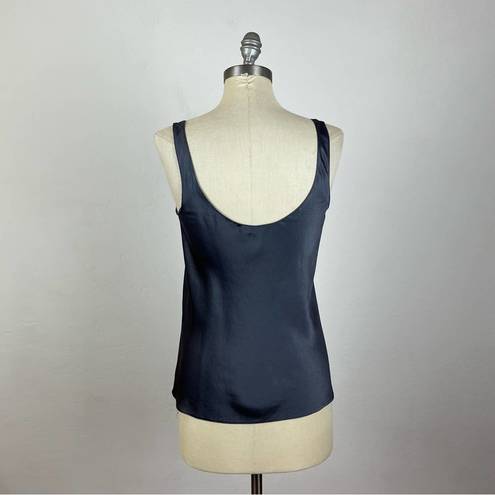 Vince  Gunmetal Grey Satin Tank Top