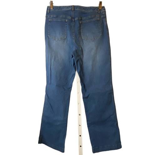 Dana Buchman ‎ Jeans Womens Blue Mid Rise Straight Medium Wash Sz 6/28