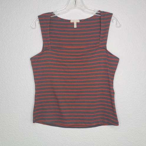 Articles of Society  Wide Strap Tank Red Stripe Square Neck Women's XS