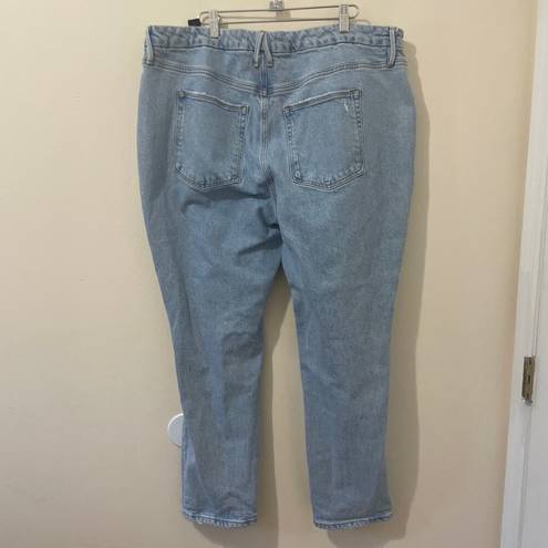 Good American  x Zara Jeans Womens Plus Sz 18 Classis Slim Ripped High Rise Denim