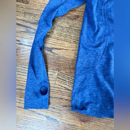 Lululemon  Blue Swiftly Tech Long Sleeve Shirt 4 Athletic Shirt Bright Blue