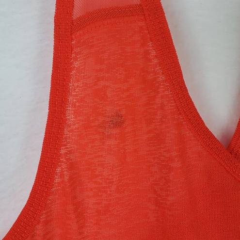 Material Girl  Tank Top Women's Juniors' Medium Hot Chilli Graphic Activewear