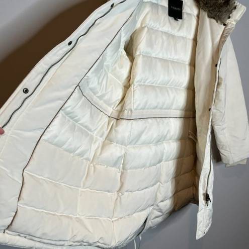 Talbots  white down puffer parka coat