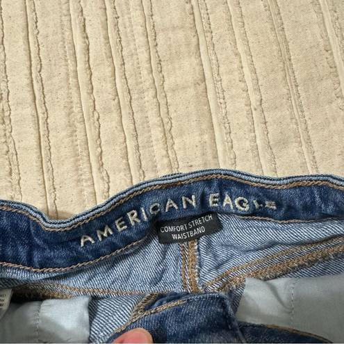 American Eagle  Distressed High Rise Mom Shorts