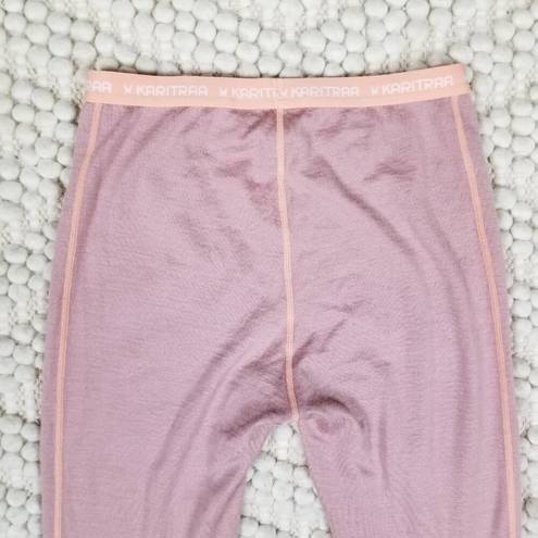 Petal Kari Traa Floke Merino Wool Blend Baselayer Pants  Pink Sz Small