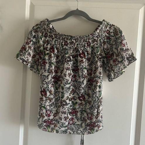 L'Agence - L’agence Lucia Off Shoulder Smocked Floral Blouse