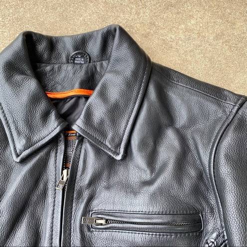 First Classics Braided Detail Leather Jacket