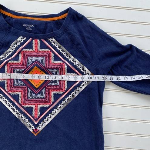 Merona Embroidered crewneck sweater Size XL