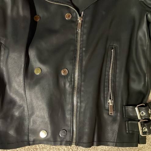 Fitted leather jacket Size L