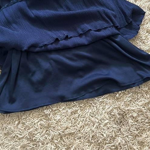 Nabee  Navy blue maxi skirt