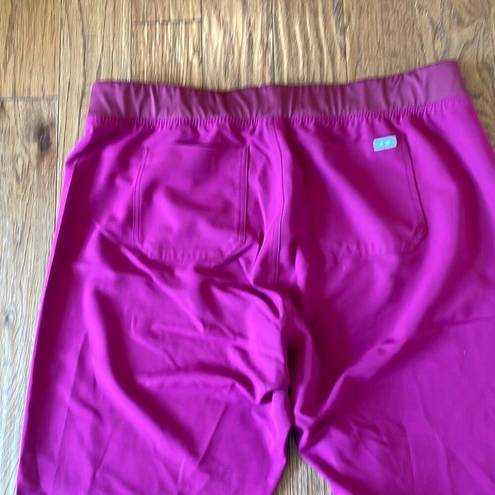 FIGS  Technical collection rasberry pink drawstring scrubs XXL tall