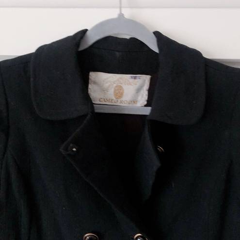 Vintage Black Pea Coat Size M