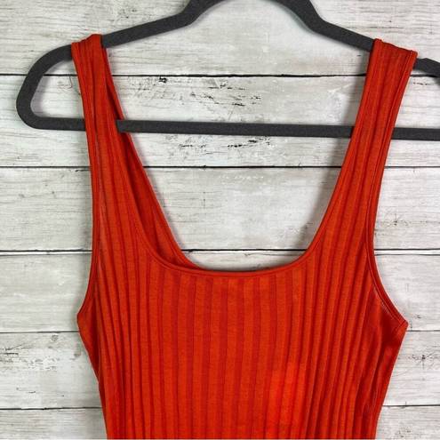 Vince  Ribbed Square Neck Tank Size Large