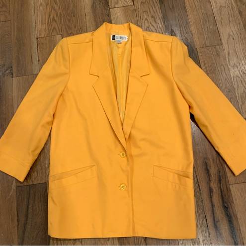 P&Co Ak& Woman’s Yellow Blazer Jacket Size 6