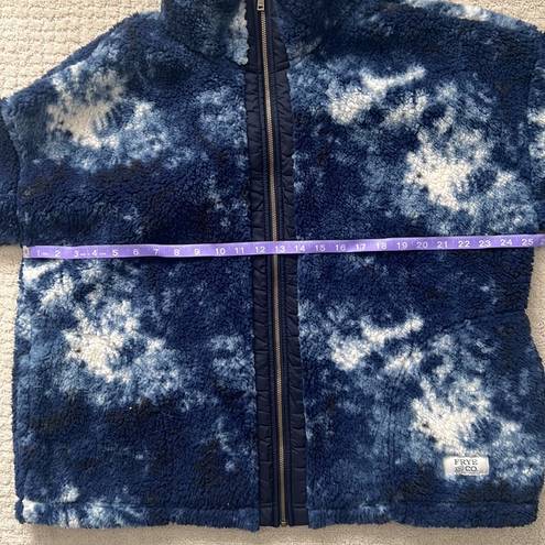 Frye & Co Tie Dye Faux Fur Teddy Jacket Size XXL