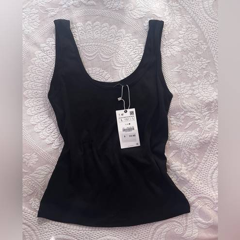 ZARA Black  tank top L