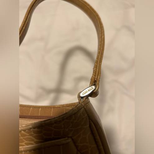 Nine West Vintage snake skin crocodile  camel mini shoulder bag!