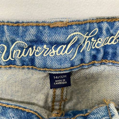 Universal Threads Universal Thread Womens Shorts 14 High Rise Shortie Denim Blue Cut Off Booty