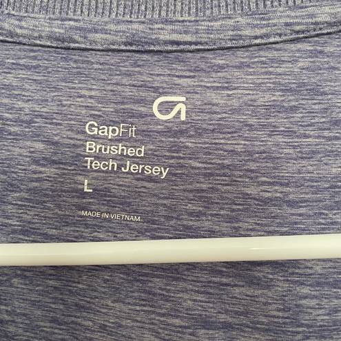 Gap Brushed Tech Jersey Tank Heather Purple