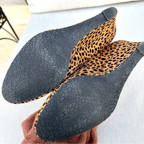 Johnston & Murphy  Leopard Calf Hair Pony Hair Wedges size 6.5 like New