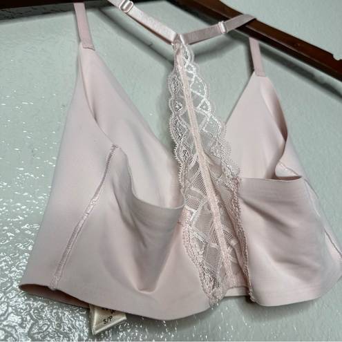 Krass&co True &  Women's Body Triangle Lace Racerback Bra Peony Lightweight